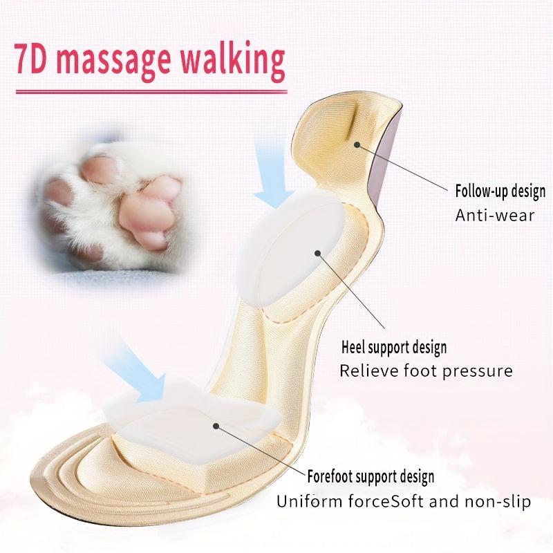 Memory Foam 5D Sport Insoles for Shoes Women Men Breathable Cushion
