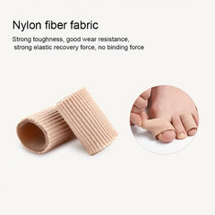 Fiber Gel Toe Finger Covers Anti Abrasion Pain Relief Overlapping Toe Covers