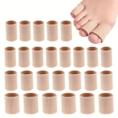 Fiber Gel Toe Finger Covers Anti Abrasion Pain Relief Overlapping Toe Covers