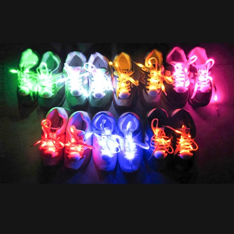 LED Shoelaces Light Up Flashing Glowing Hip Hop Party Favors