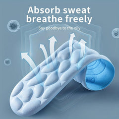 Massage Insoles For Shoes Men Breathable Deodorant Running Sport Insole