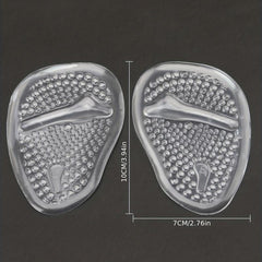 Forefoot Pads High Heel Insoles Gel TPU Anti Slip Anti Pain Half Size Thickened