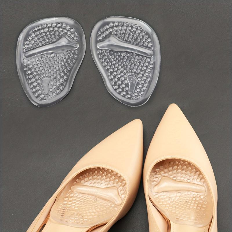 Forefoot Pads High Heel Insoles Gel TPU Anti Slip Anti Pain Half Size Thickened