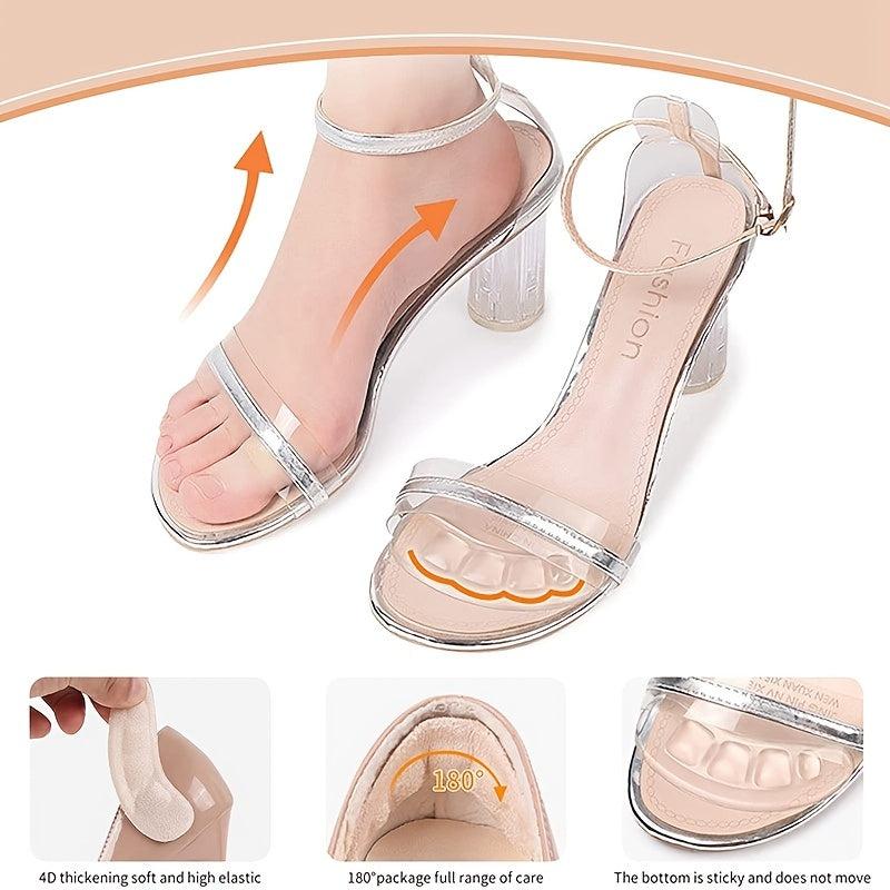 Non Slip Silicone Forefoot Pads Pain Relief Inserts Gel High Heels