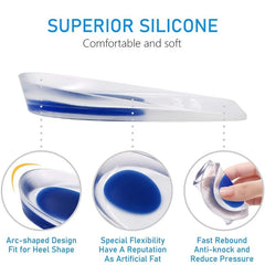 Soft Silicone Insoles For Pain Relief Foot Cushion Shoe Pads