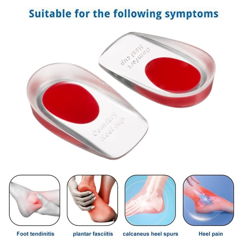 Soft Silicone Insoles For Pain Relief Foot Cushion Shoe Pads
