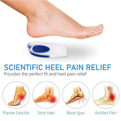 Soft Silicone Insoles For Pain Relief Foot Cushion Shoe Pads