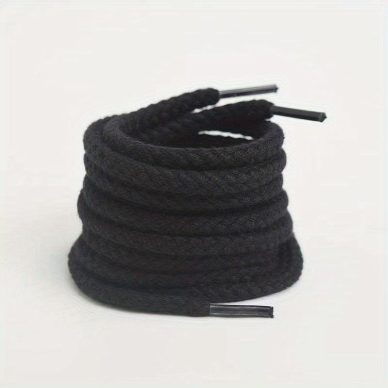 Linen Weave 7mm Round Shoelace High Canvas Sneakers