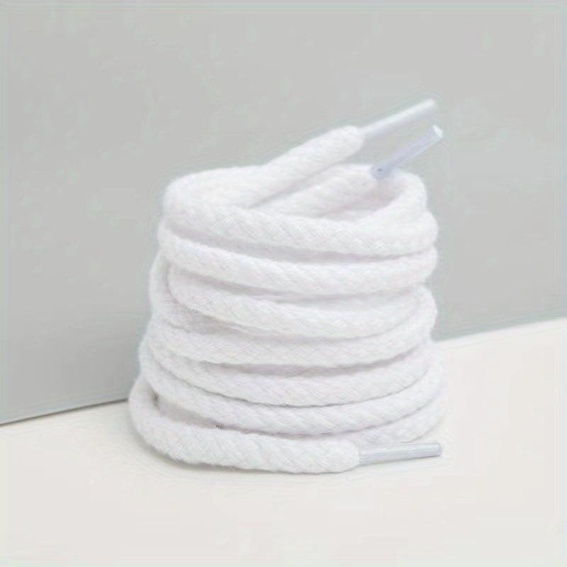 Linen Weave 7mm Round Shoelace High Canvas Sneakers