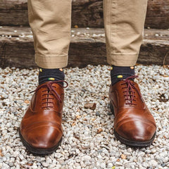 Cotton Waxed Shoelaces Solid Round Oxford Shoe Laces - Waterproof