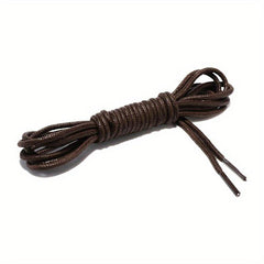 Cotton Waxed Shoelaces Solid Round Oxford Shoe Laces - Waterproof