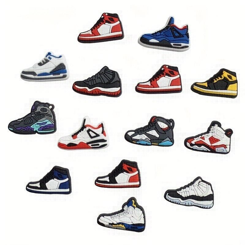 12PCS AJ Shoes Charms for Shoes, Sandals, Slides - Teen Boys/Girls