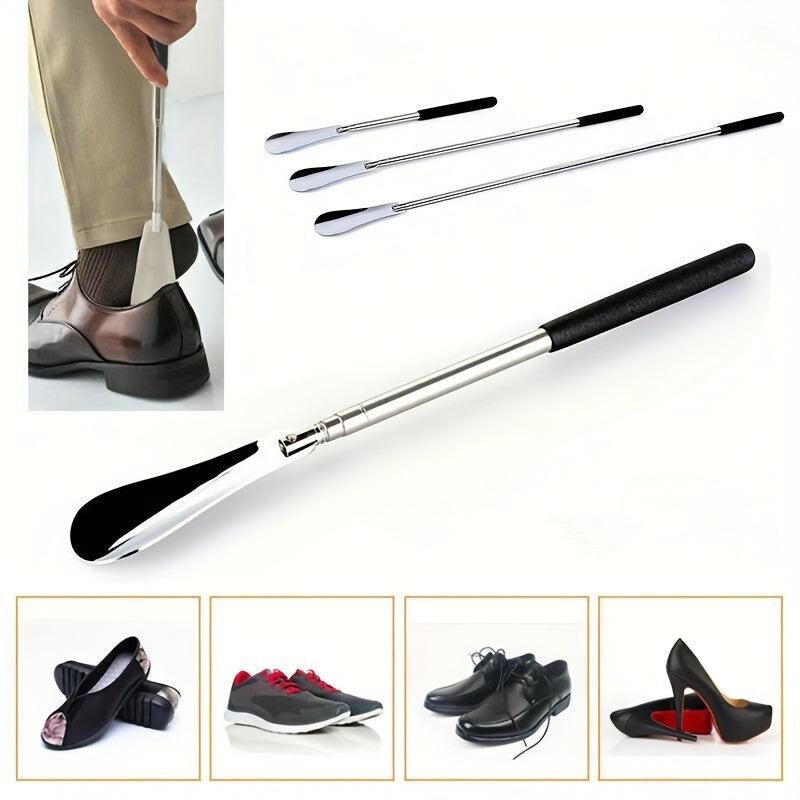 63 Stainless Steel Retractable Extra Long Shoe Horn For Elderly Men Women Kids