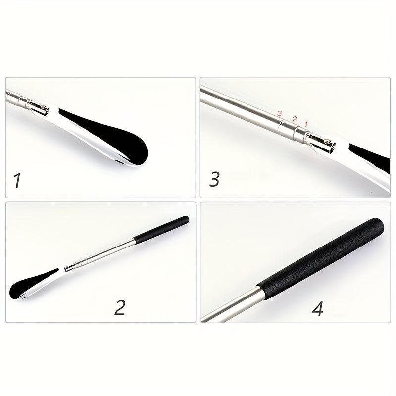 63 Stainless Steel Retractable Extra Long Shoe Horn For Elderly Men Women Kids