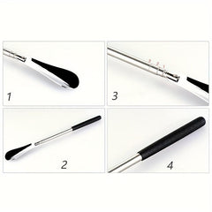 63 Stainless Steel Retractable Extra Long Shoe Horn For Elderly Men Women Kids