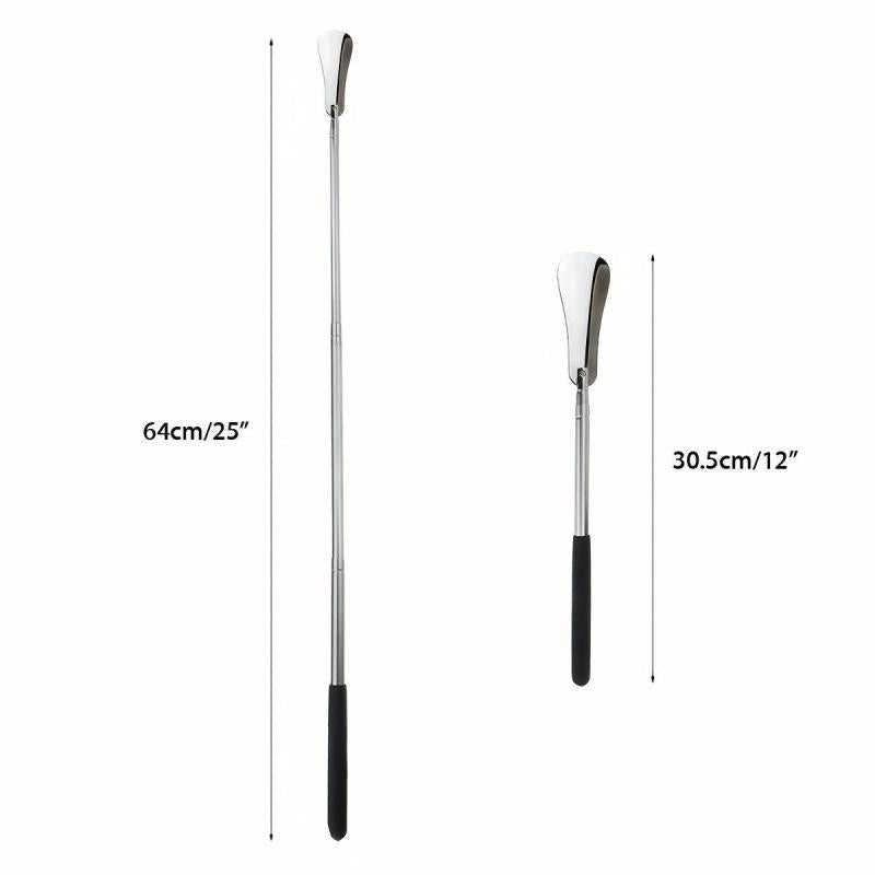 63 Stainless Steel Retractable Extra Long Shoe Horn For Elderly Men Women Kids
