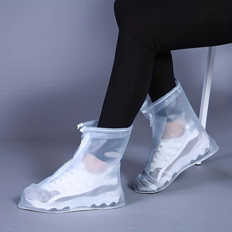 1 Pair Waterproof Rain Boot Covers Non-slip Reusable Foldable