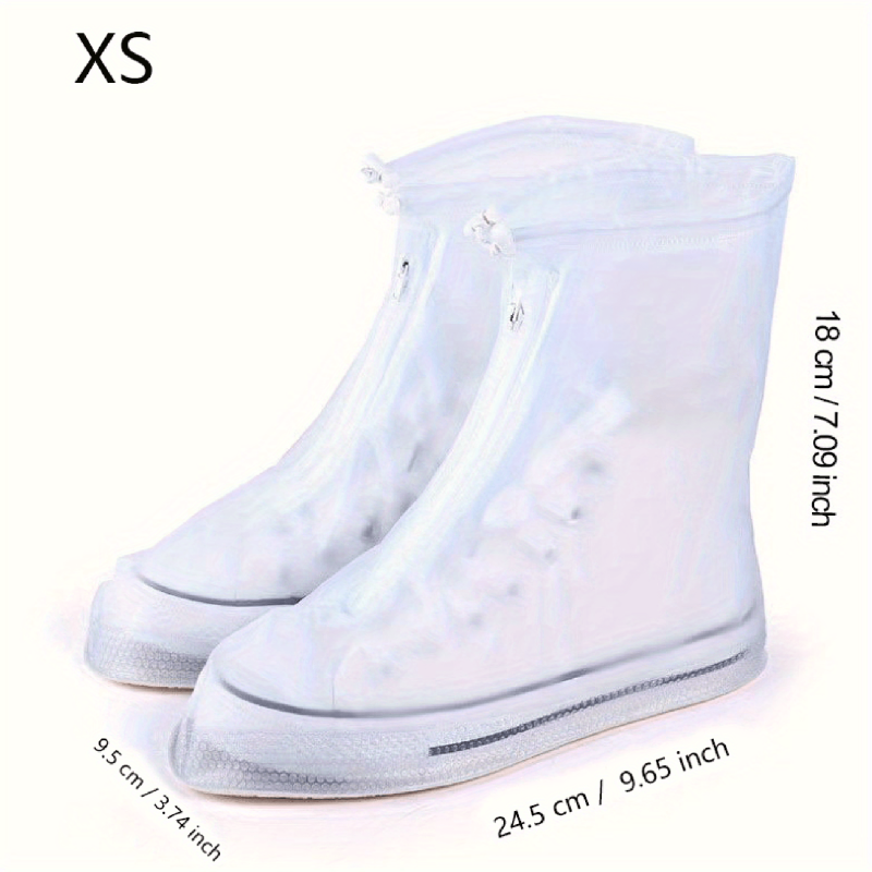 1 Pair Waterproof Rain Boot Covers Non-slip Reusable Foldable