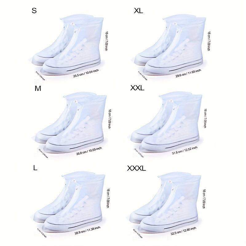 1 Pair Waterproof Rain Boot Covers Non-slip Reusable Foldable