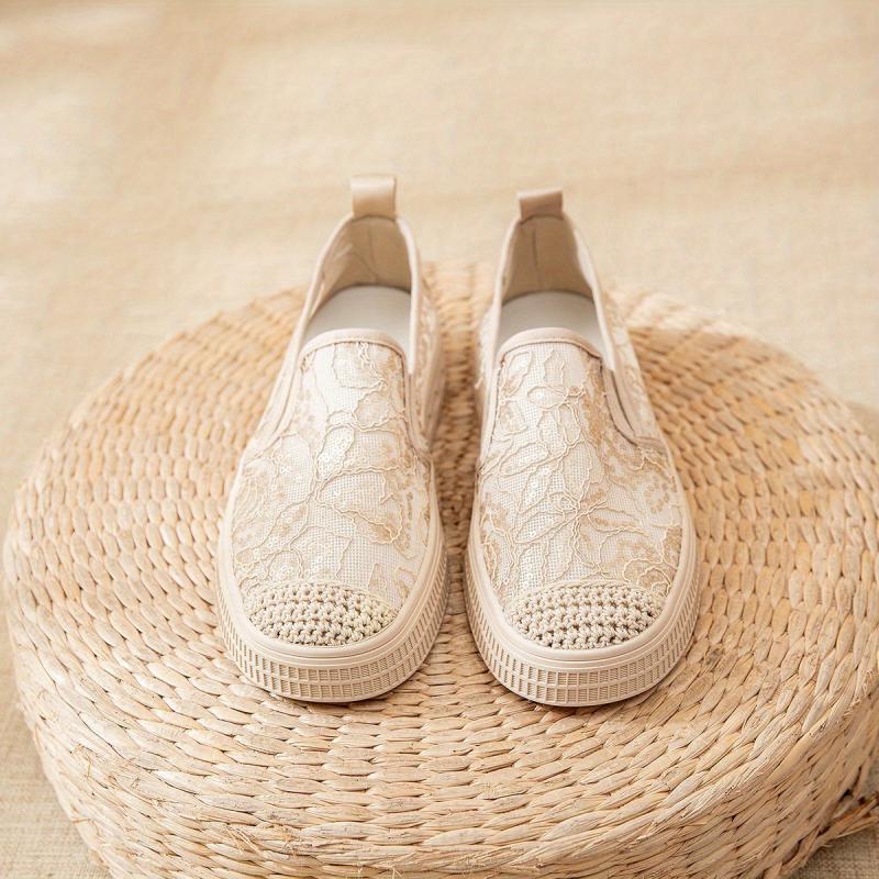 Sequins Decor Loafers Slip On Outdoor Shoes