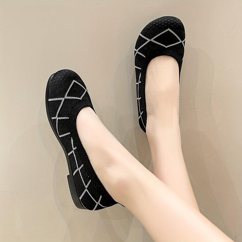 Women's Soft Sole Loafers Slip on Round Toe Lightweight Casual Shoes