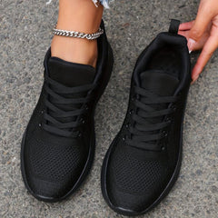 Knit Athletic Running Shoes Soft Sole Lightweight Outdoor Casual Sneakers