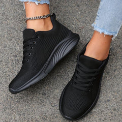 Knit Athletic Running Shoes Soft Sole Lightweight Outdoor Casual Sneakers