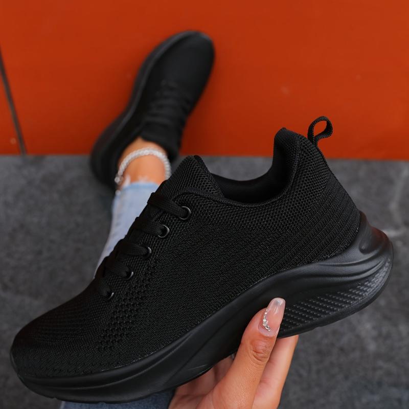 Knit Athletic Running Shoes Soft Sole Lightweight Outdoor Casual Sneakers