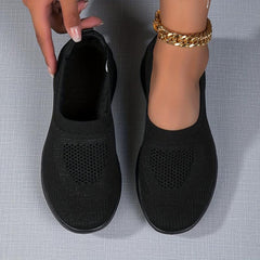 Women's Mesh Slip-On Casual Sneakers Lightweight Walking Shoes