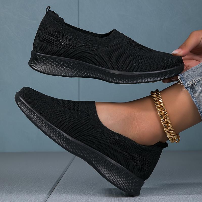 Women's Mesh Slip-On Casual Sneakers Lightweight Walking Shoes