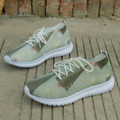 Christmas Pattern Soft Mesh Sneakers Lightweight Breathable Shoes