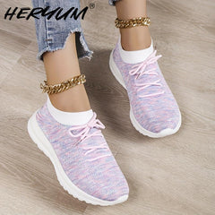 Women's Lightweight Running Shoes Outdoor Mesh Sneakers