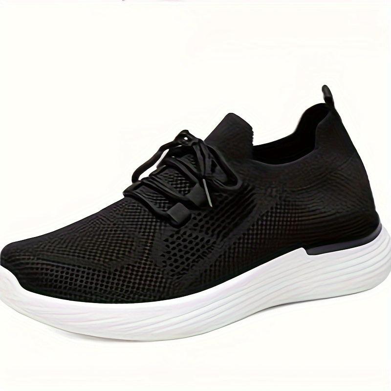 Women's Casual Mesh Sneakers Lace-up Breathable Anti-slip Running Shoes