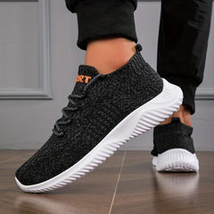 Women's Lace Up Breathable Running Shoes Soft Sole Mesh Sneakers