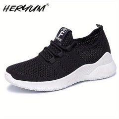 Women's Breathable Soft Sole Running Shoes Lace up Casual Sneakers