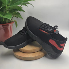 Breathable Lace-Up Running Shoes Lightweight Comfortable Sneakers