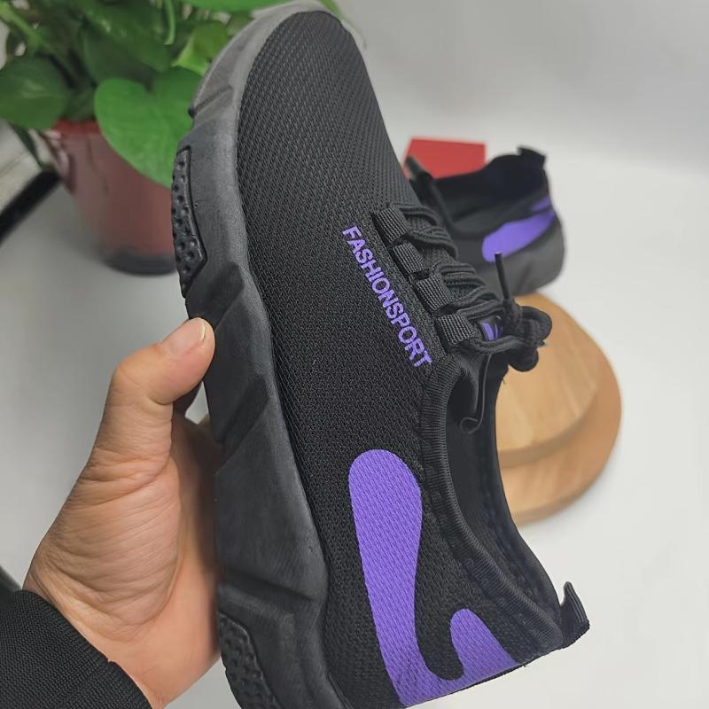 Breathable Lace-Up Running Shoes Lightweight Comfortable Sneakers