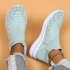 Women's Casual Mesh Tennis Sports Shoes Lightweight Non slip Walking Shoes