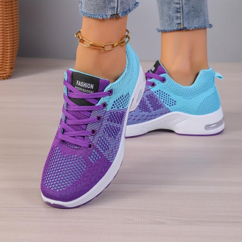 Women's Gradient Outdoor Sneakers Breathable Lightweight Running Shoes