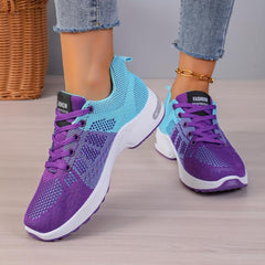 Women's Gradient Outdoor Sneakers Breathable Lightweight Running Shoes