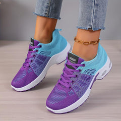 Women's Gradient Outdoor Sneakers Breathable Lightweight Running Shoes