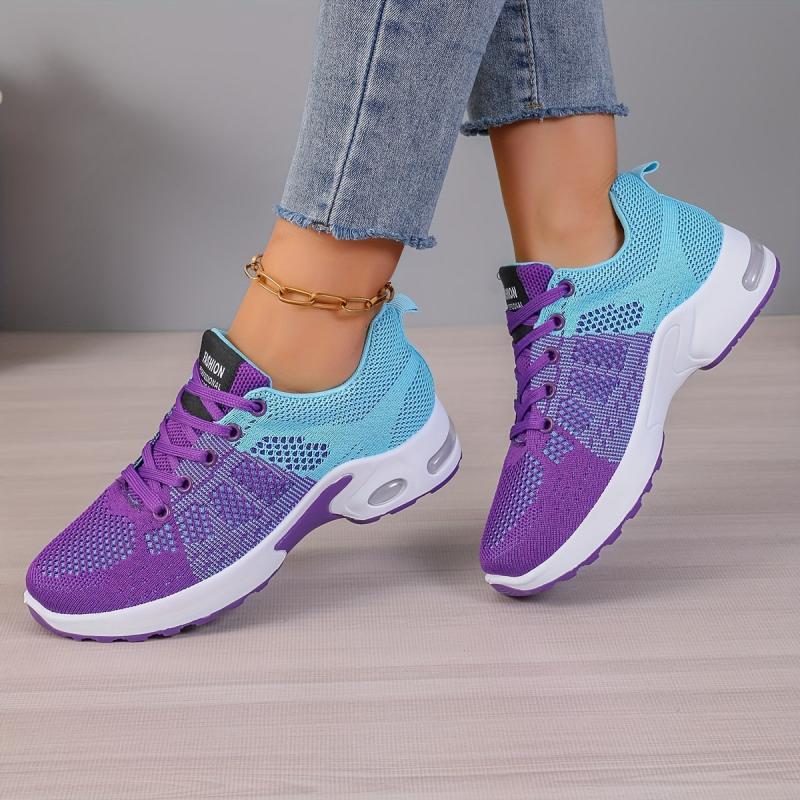 Women's Gradient Outdoor Sneakers Breathable Lightweight Running Shoes