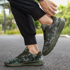 Women's Camo Mesh Running Shoes Lightweight Non-Slip Travel Shoes