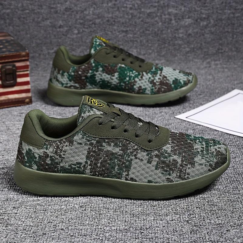 Women's Camo Mesh Running Shoes Lightweight Non-Slip Travel Shoes