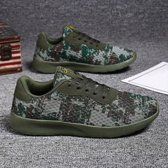 Women's Camo Mesh Running Shoes Lightweight Non-Slip Travel Shoes