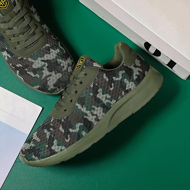 Women's Camo Mesh Running Shoes Lightweight Non-Slip Travel Shoes
