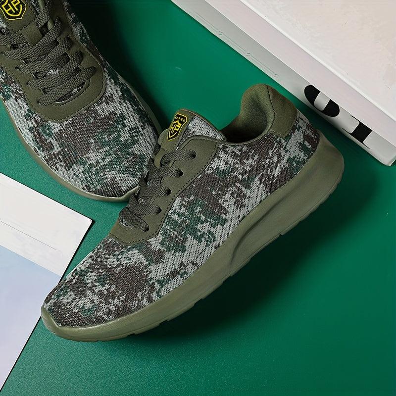 Women's Camo Mesh Running Shoes Lightweight Non-Slip Travel Shoes