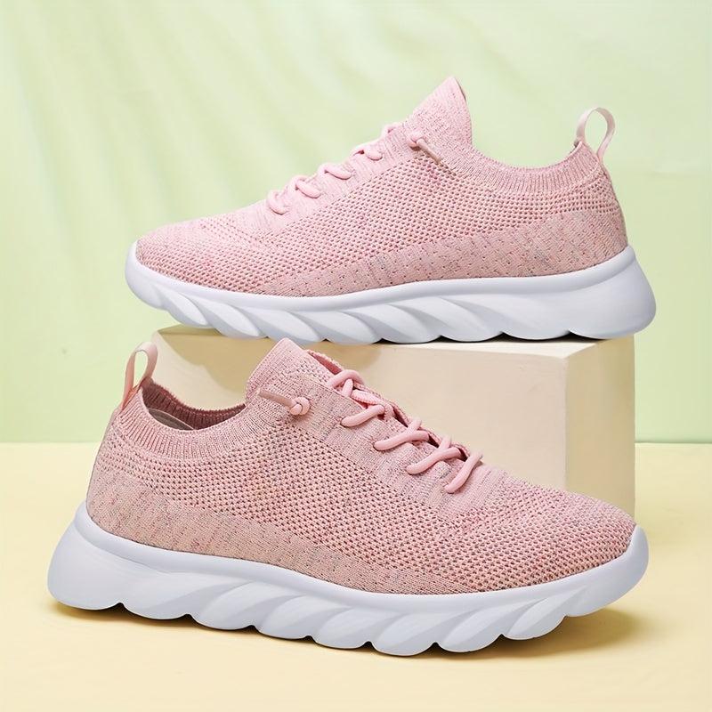 Women's Breathable Solid Running Shoes Soft Bottom Outdoor Sneakers