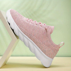 Women's Breathable Solid Running Shoes Soft Bottom Outdoor Sneakers