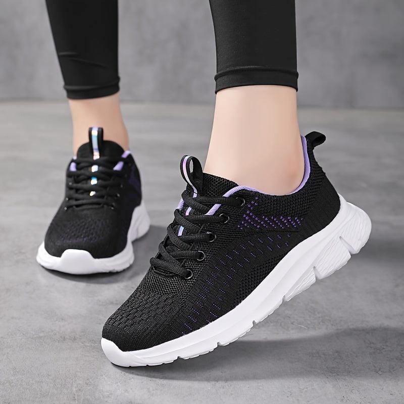 Women's Lace-up Sports Sneakers Breathable Outdoor Running Shoe